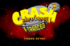 Crash Bandicoot 2 - N-Tranced Title Screen